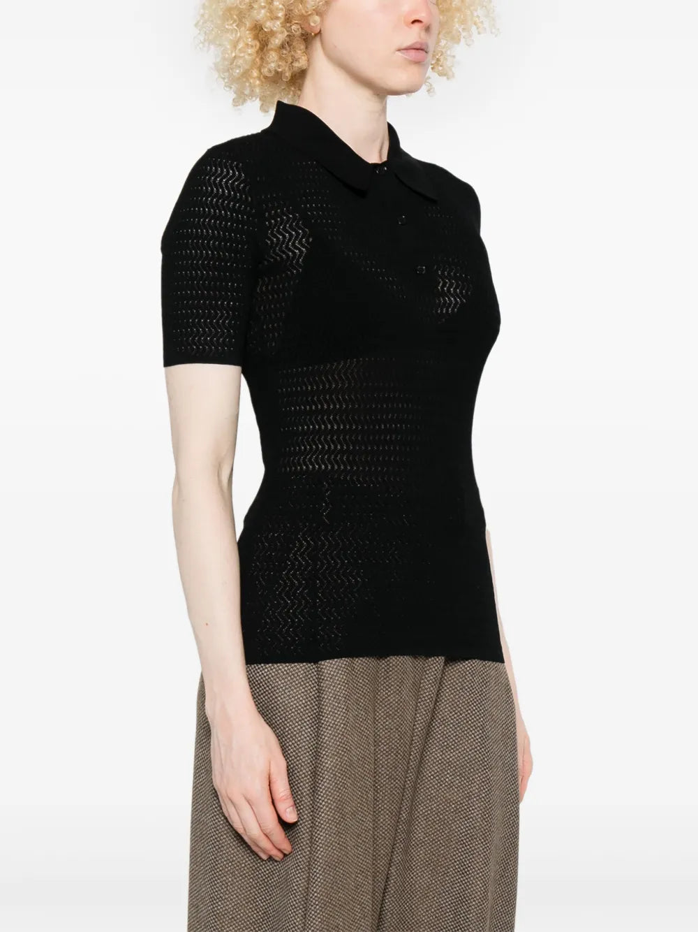 Perforiertes Poloshirt