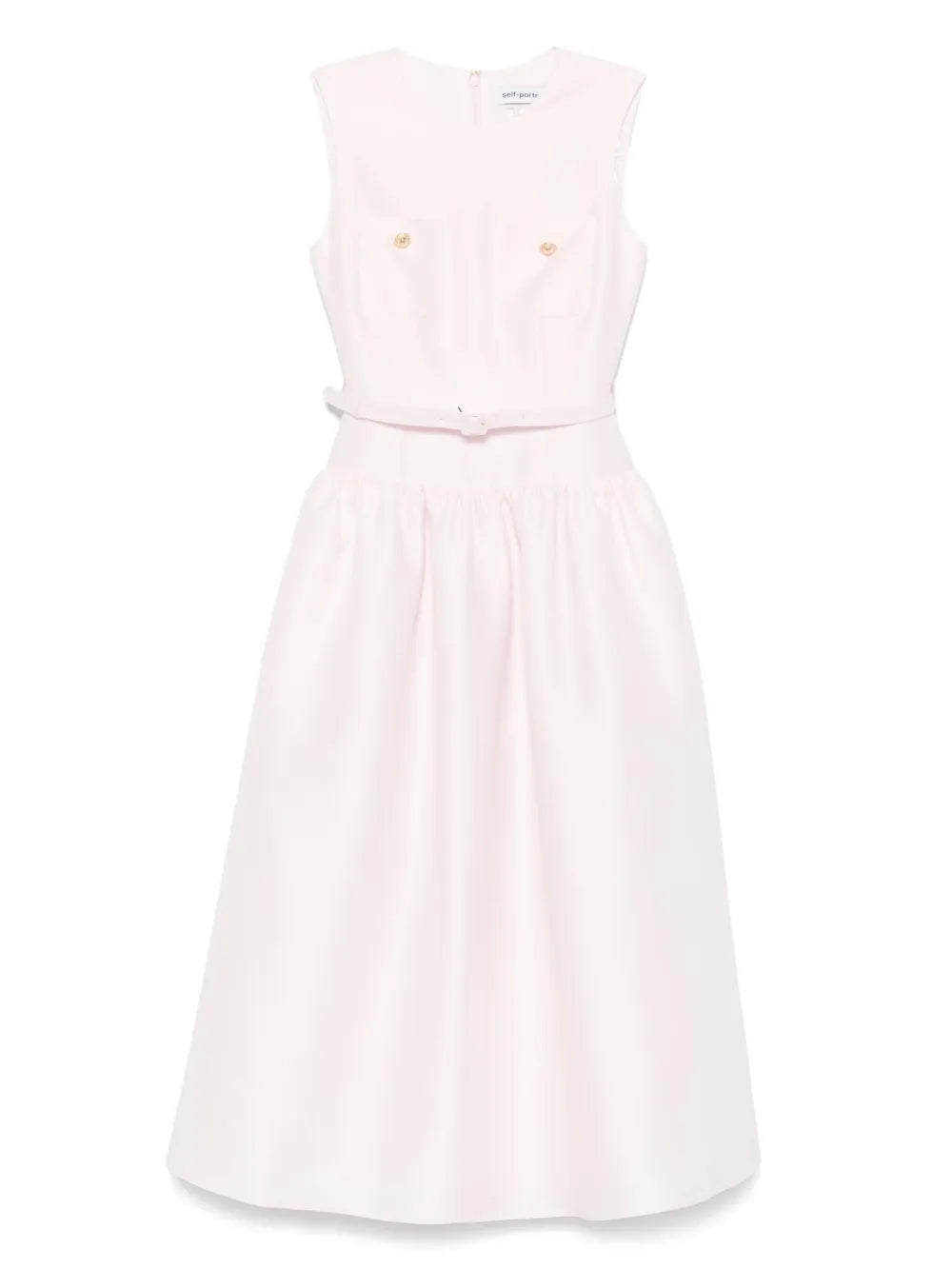 Midi dress made of taffeta