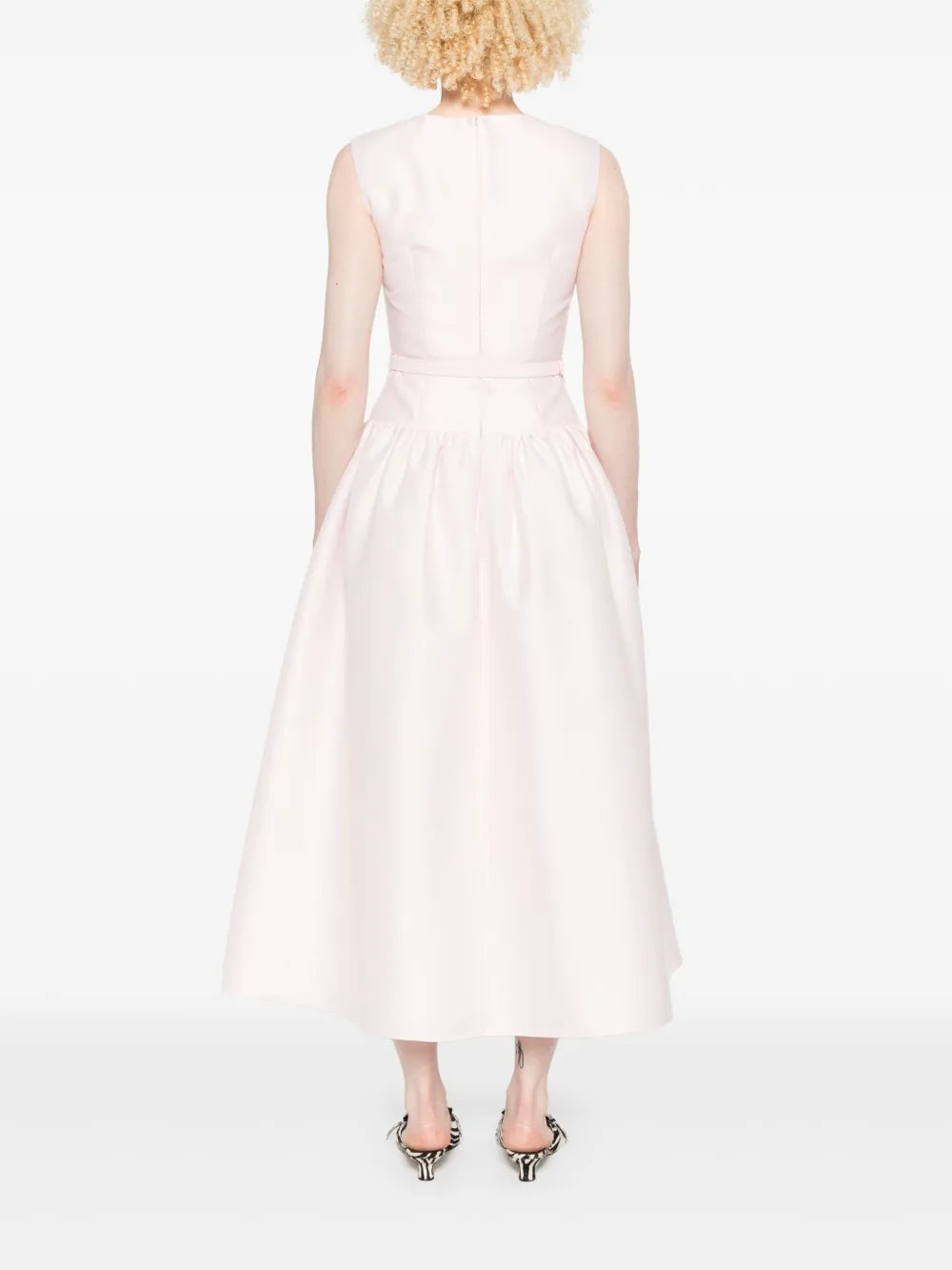 Midi dress made of taffeta