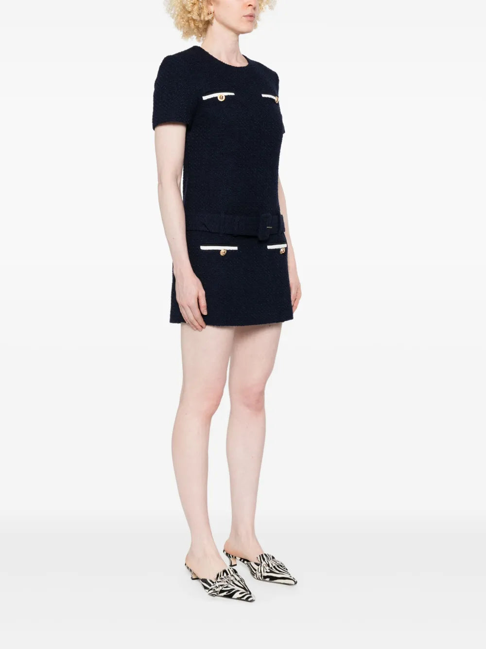 Minikleid aus Bouclé