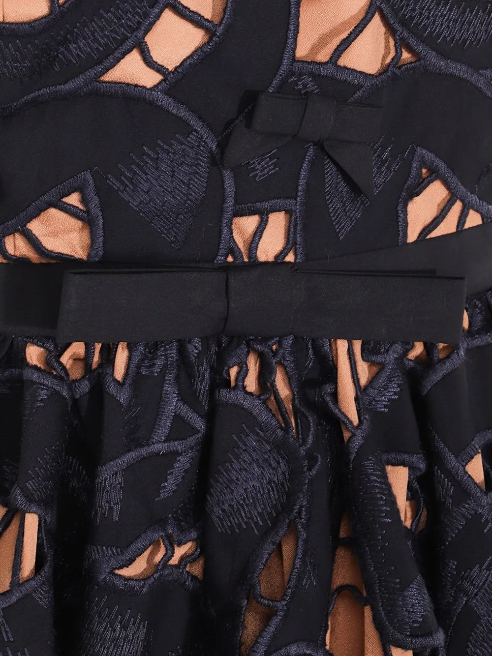 Embroidered mini dress