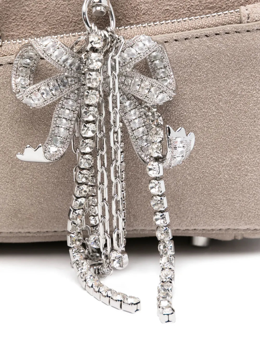 Baguette shoulder bag with bow detail