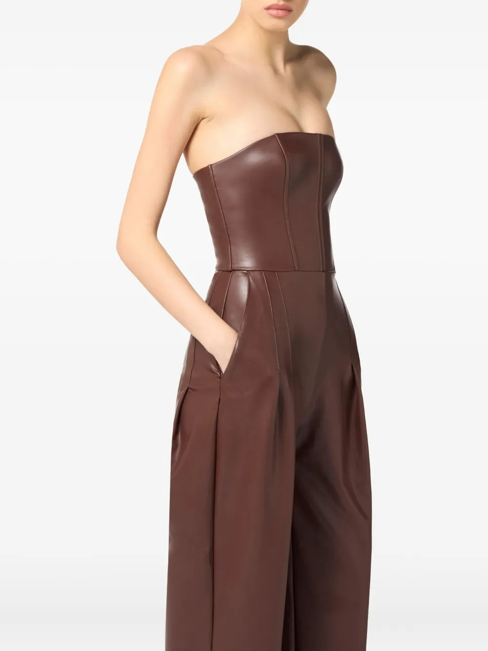 Jumpsuit mit Corsage-Detail