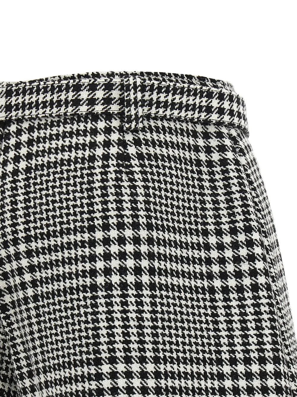 Bouclé culotte with houndstooth pattern