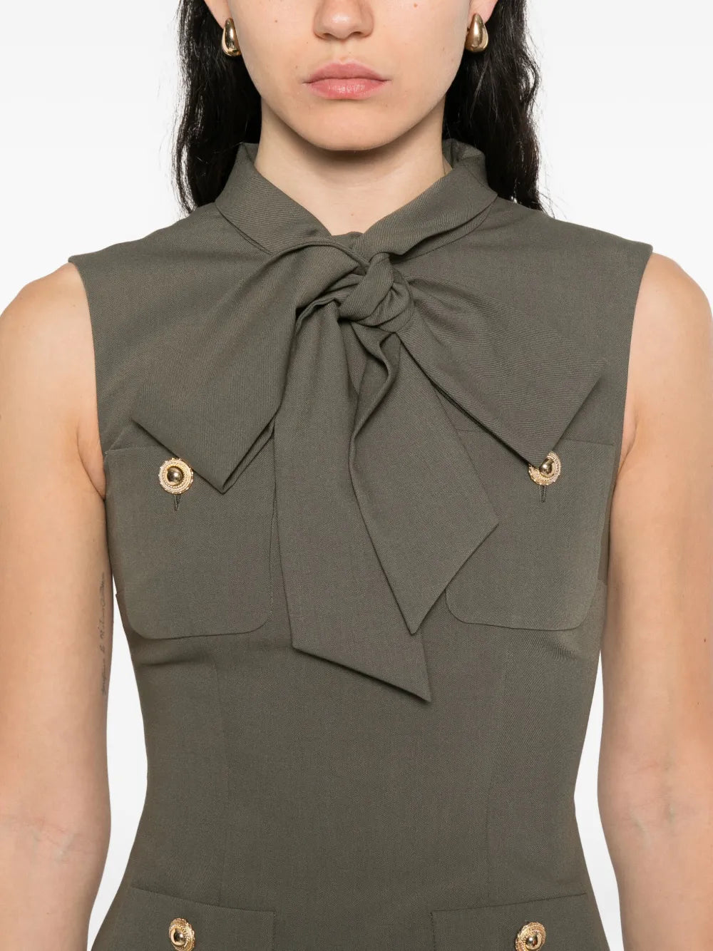 Minikleid aus Twill