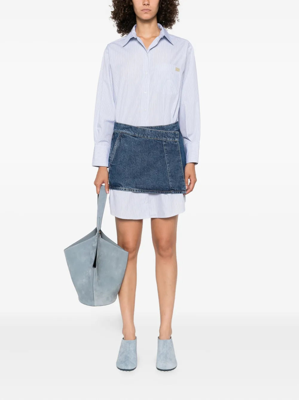 Mini dress made of denim