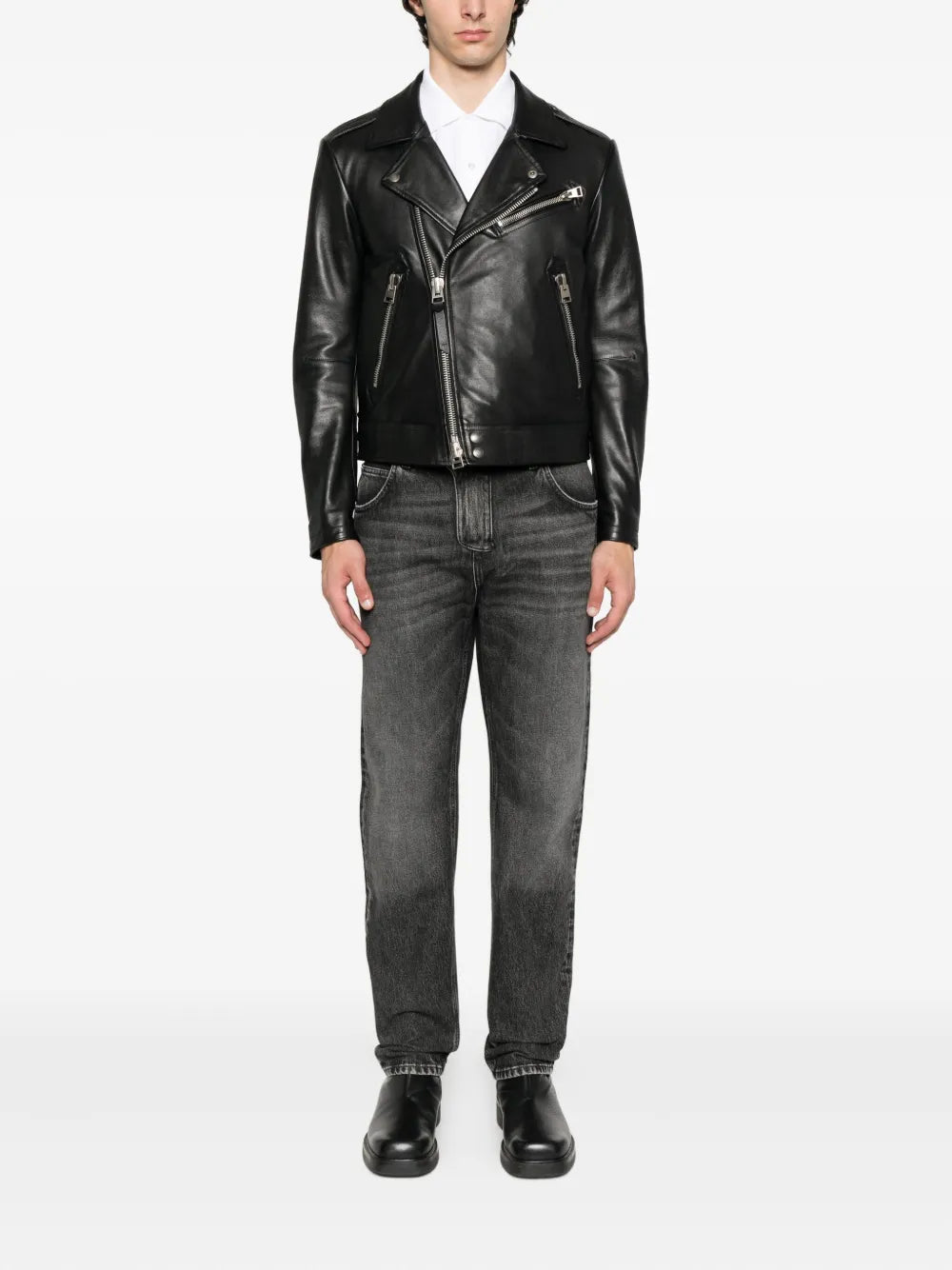 Jeans with logo patch