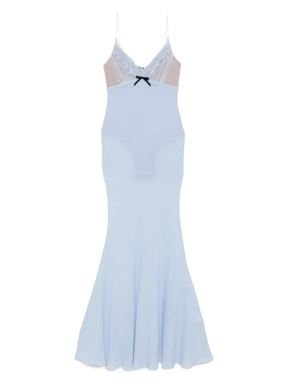 Camisole maxi dress with lace trim