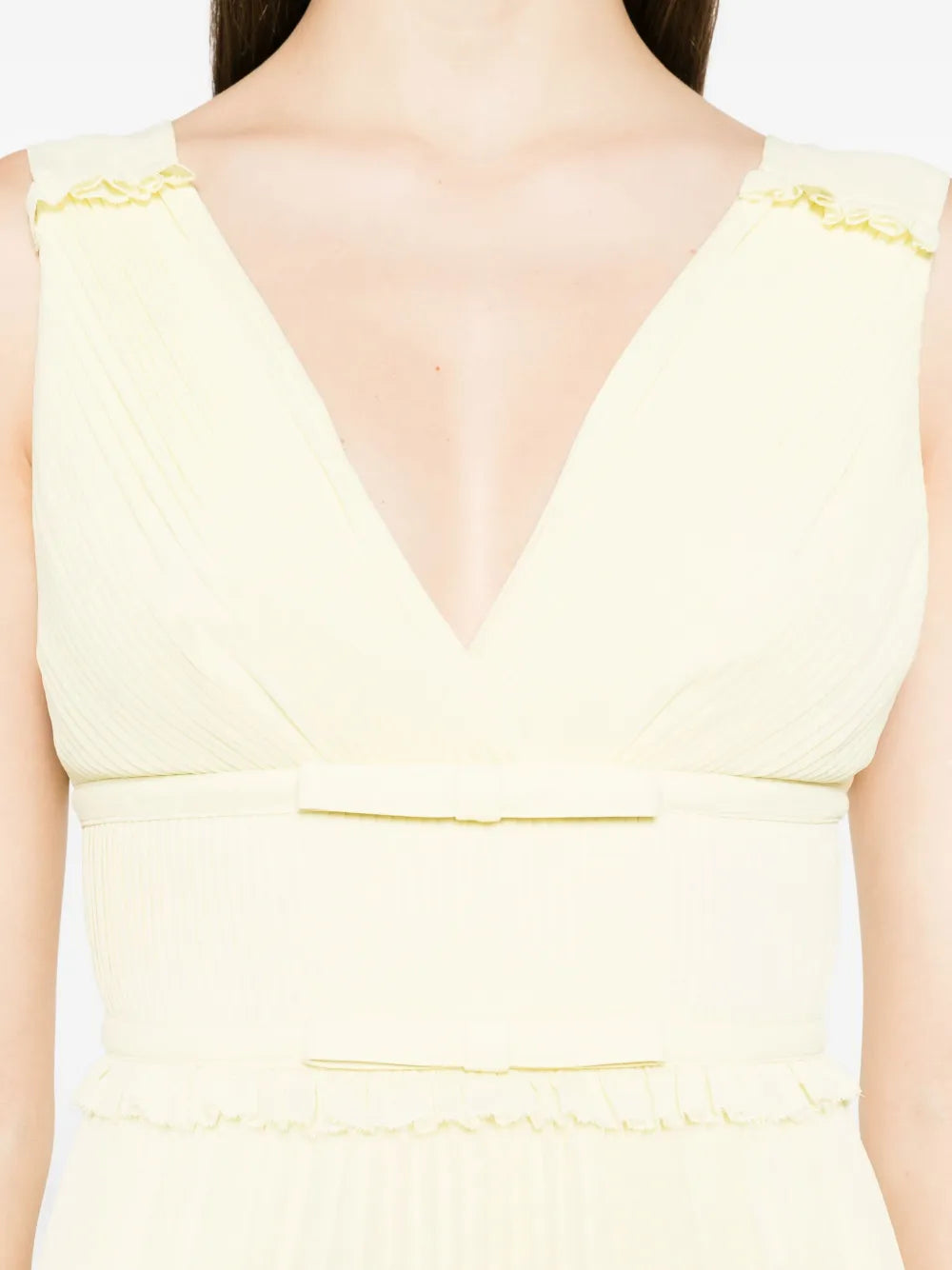 Georgette-Midikleid mit Rüschen