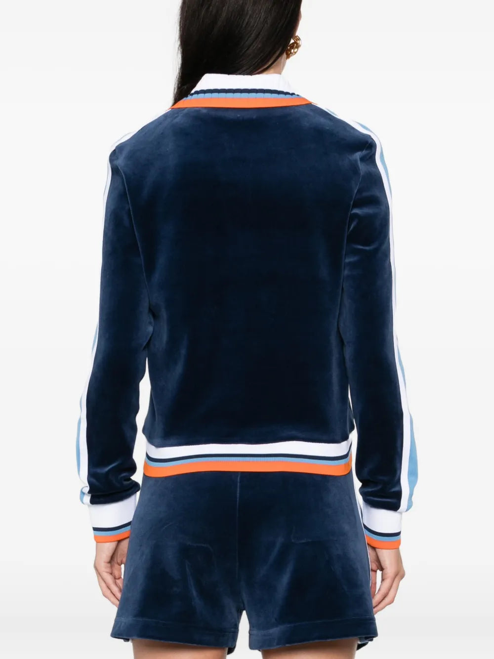 Gestreifte Montagne Samtjacke
