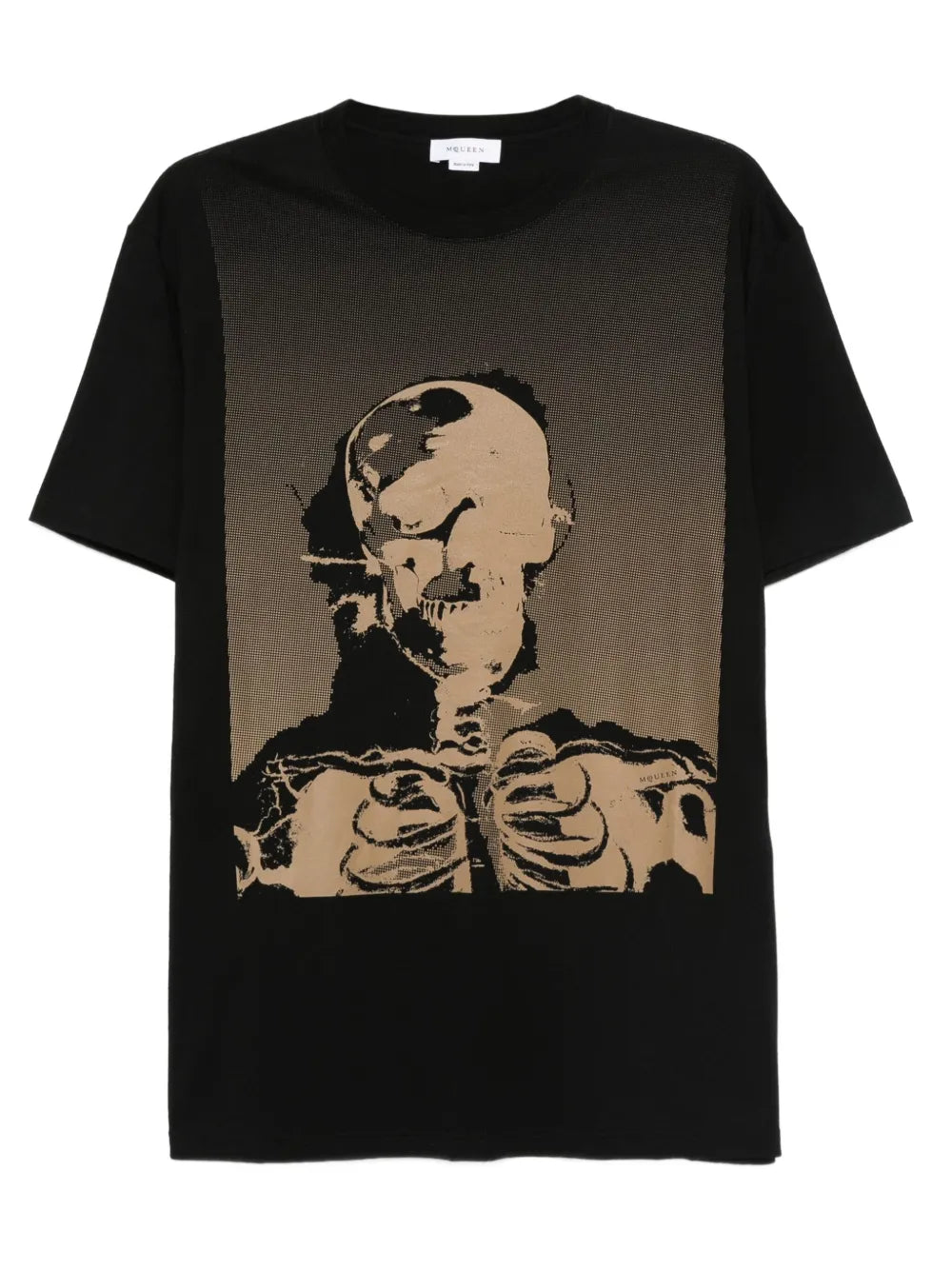 T-Shirt mit Skelett-Print