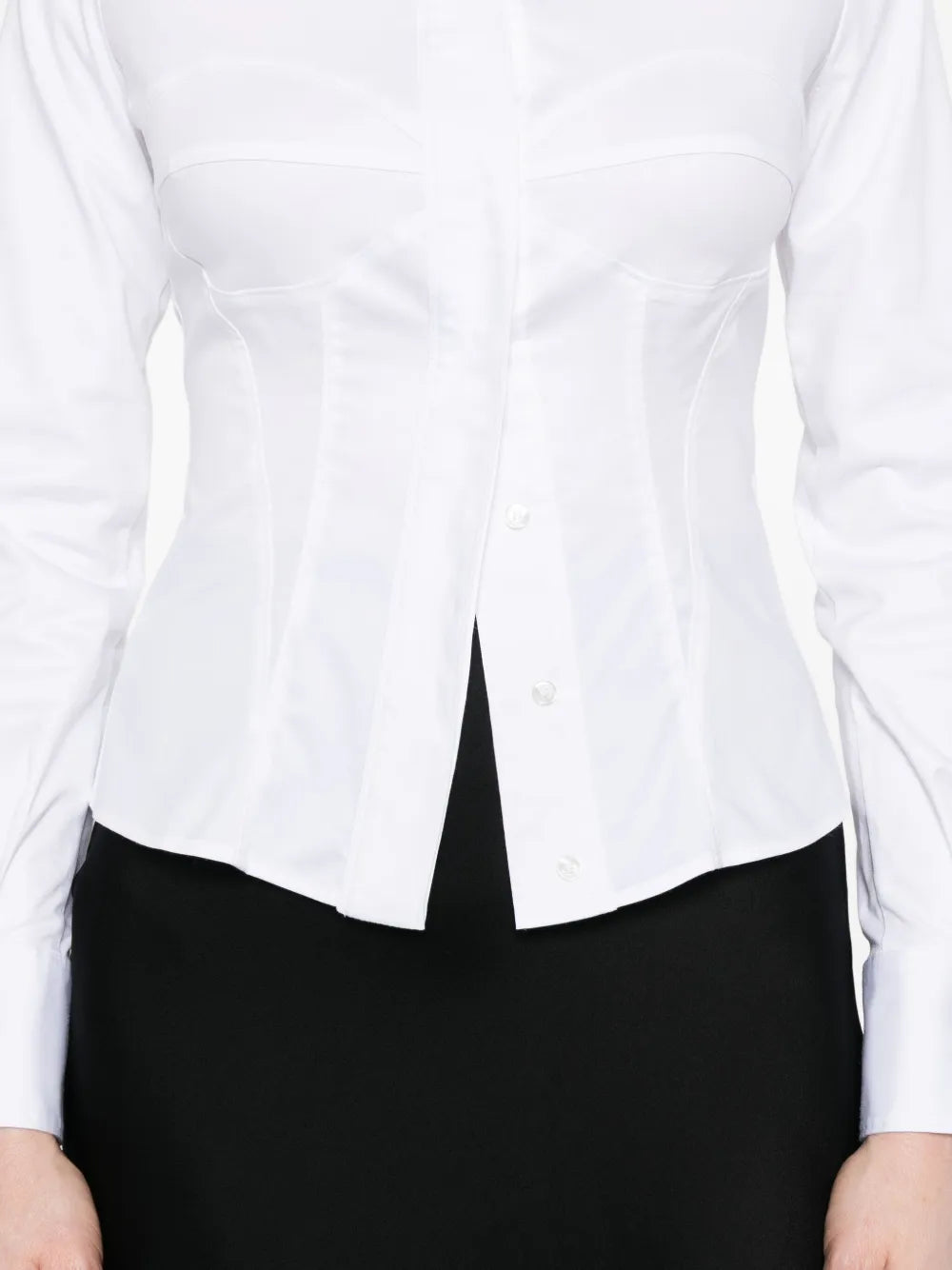 Shirt with embroidered logo
