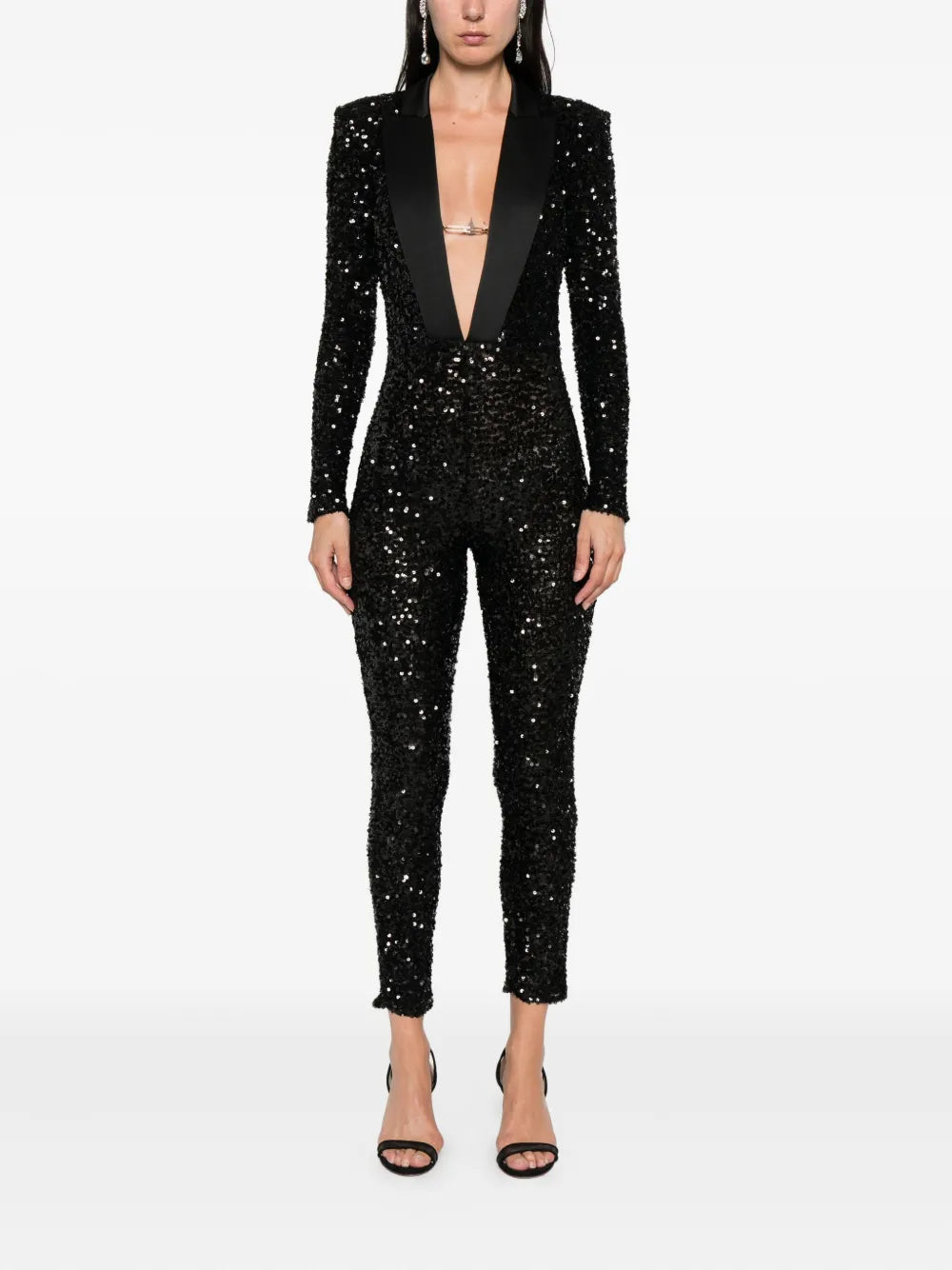 Jumpsuit with sequin embellishment