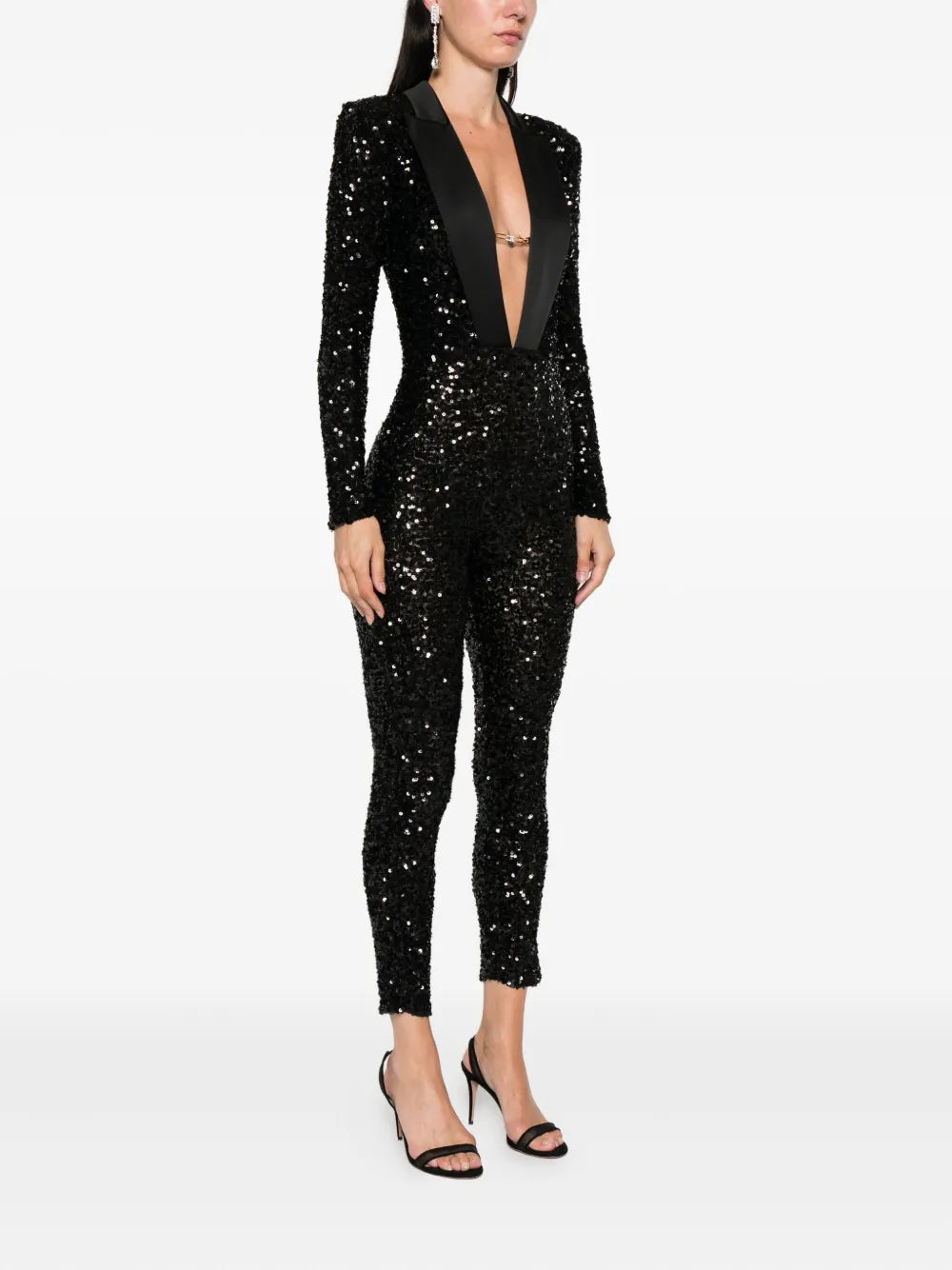 Jumpsuit with sequin embellishment