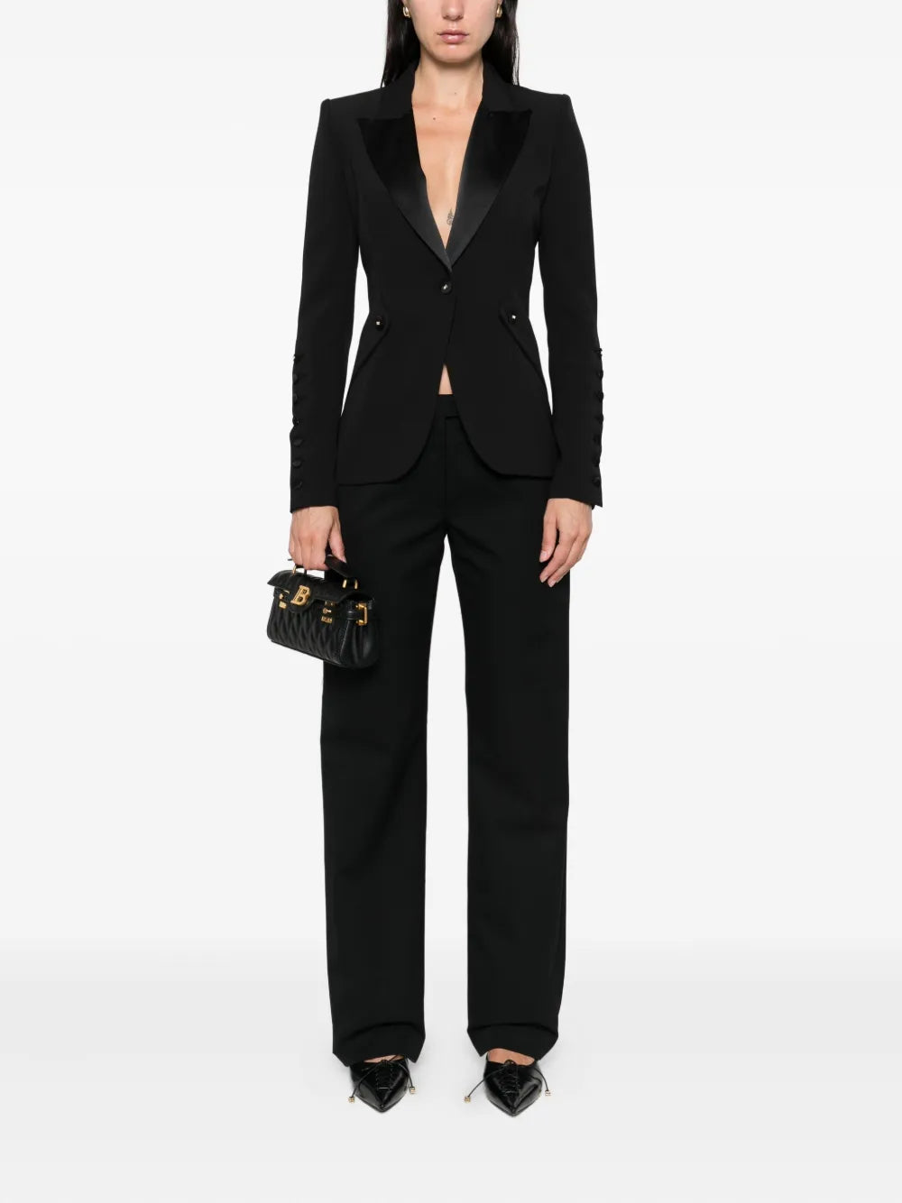 Blazer with peaked lapel