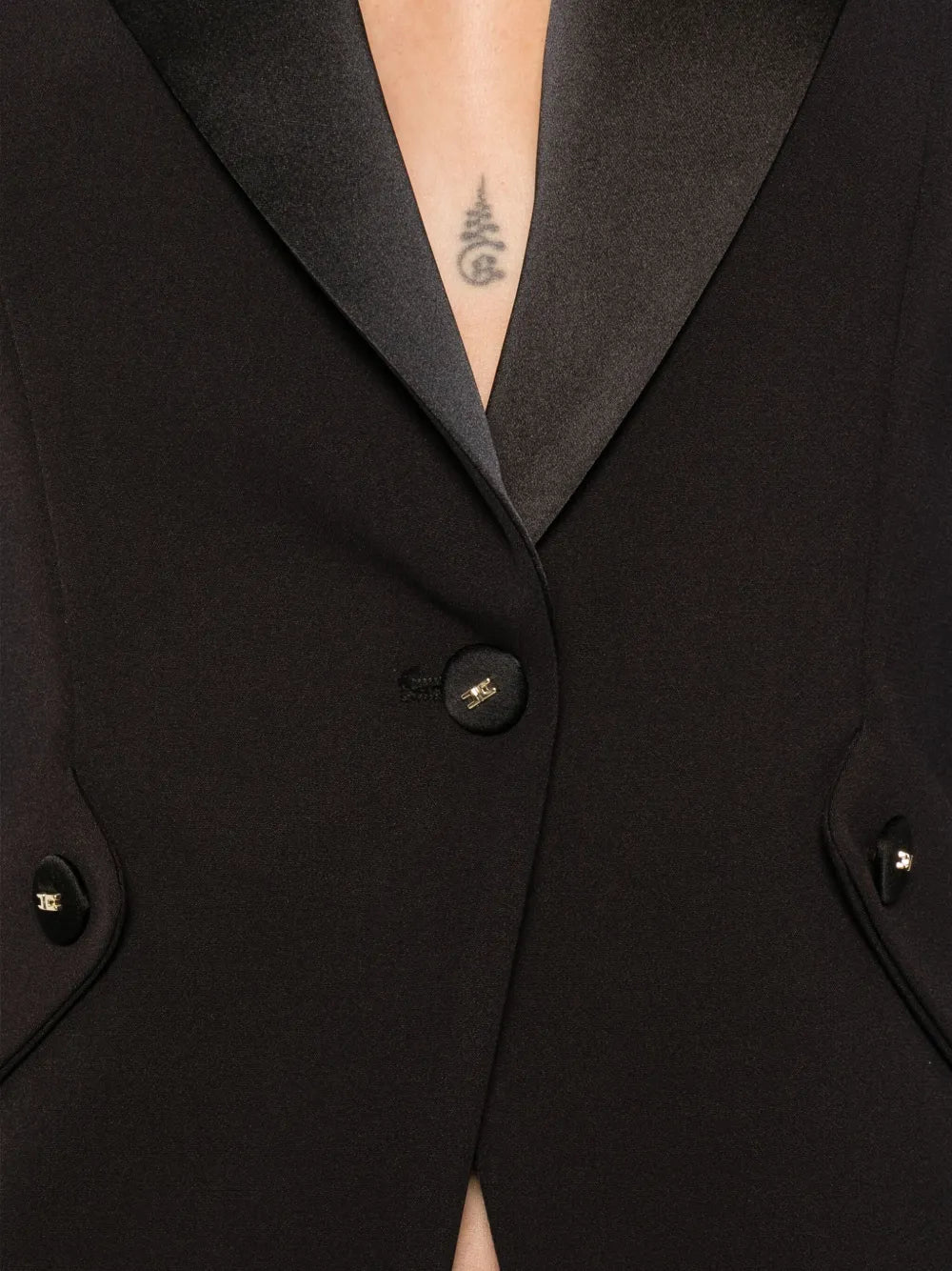 Blazer with peaked lapel
