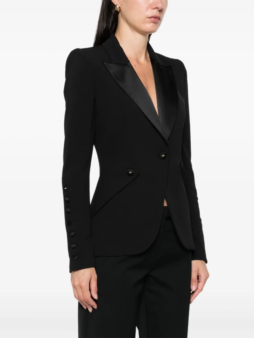 Blazer with peaked lapel