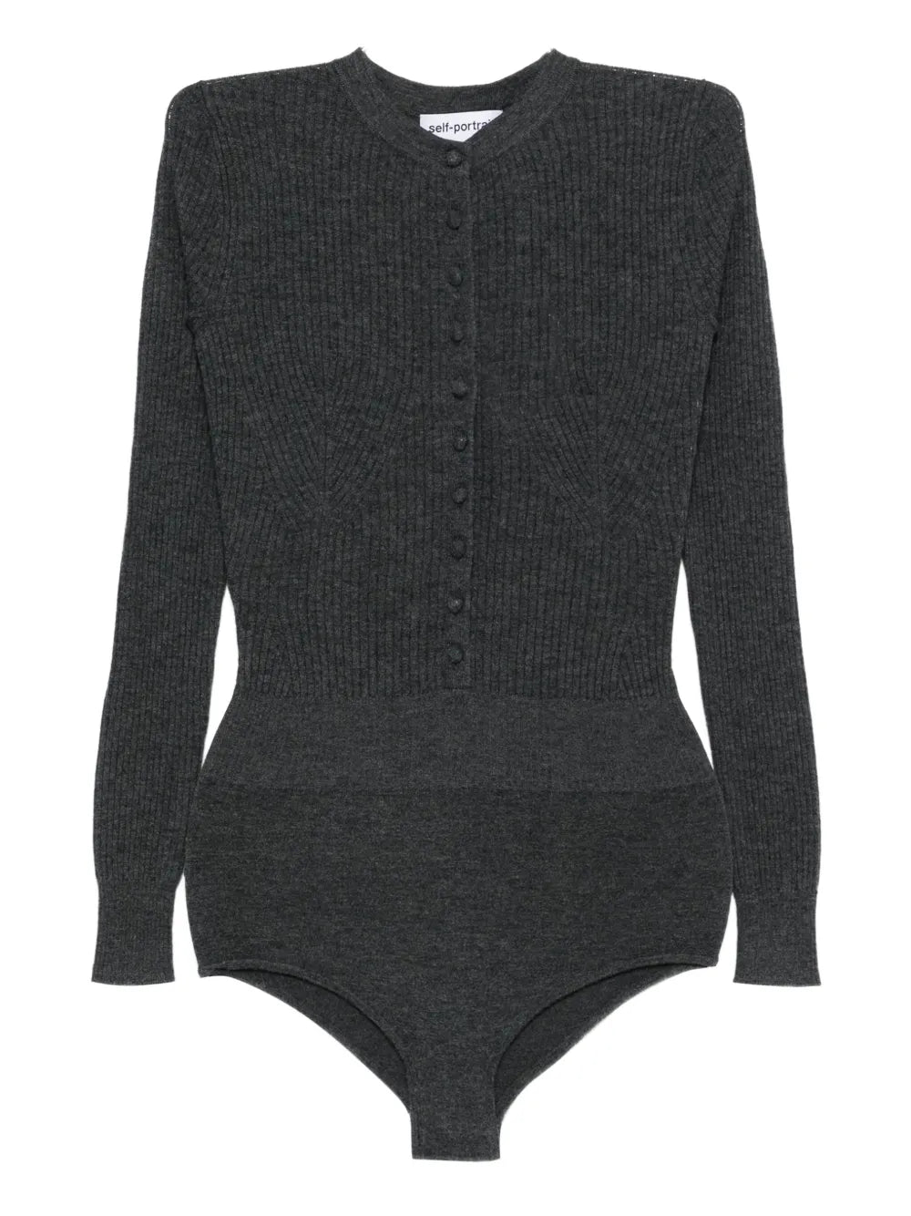 Rib-knit bodysuit