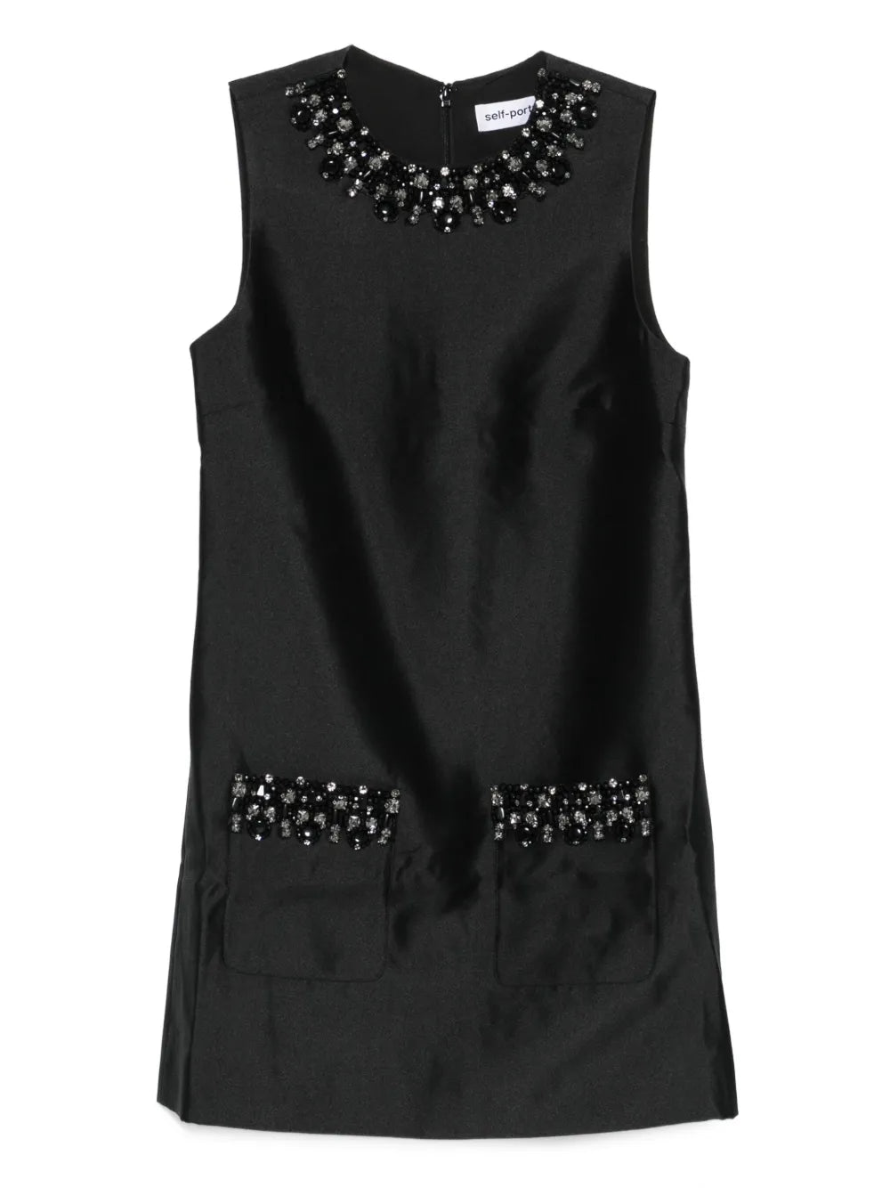 Minikleid mit verzierten Taschen