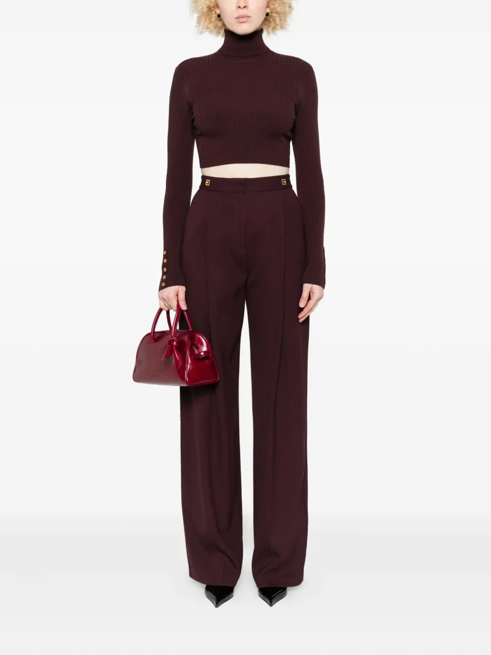 geripptes Crop-Top