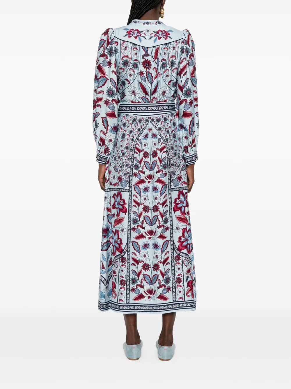 Marcelle midi dress with belt