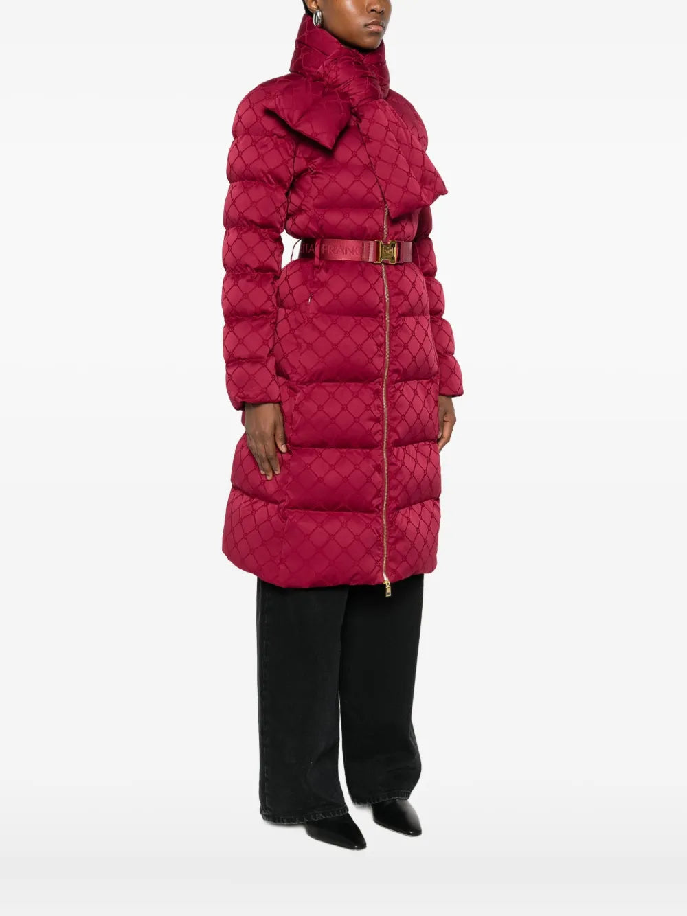 Gepolsterter Parka mit Gürtel