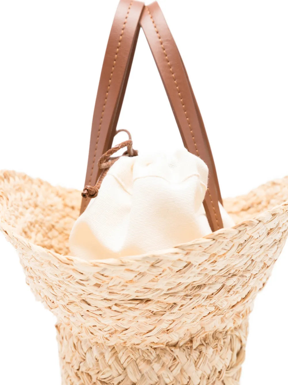 Stroh-Tote Bag mit Hutform