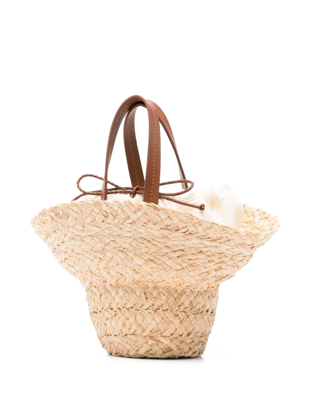 Stroh-Tote Bag mit Hutform