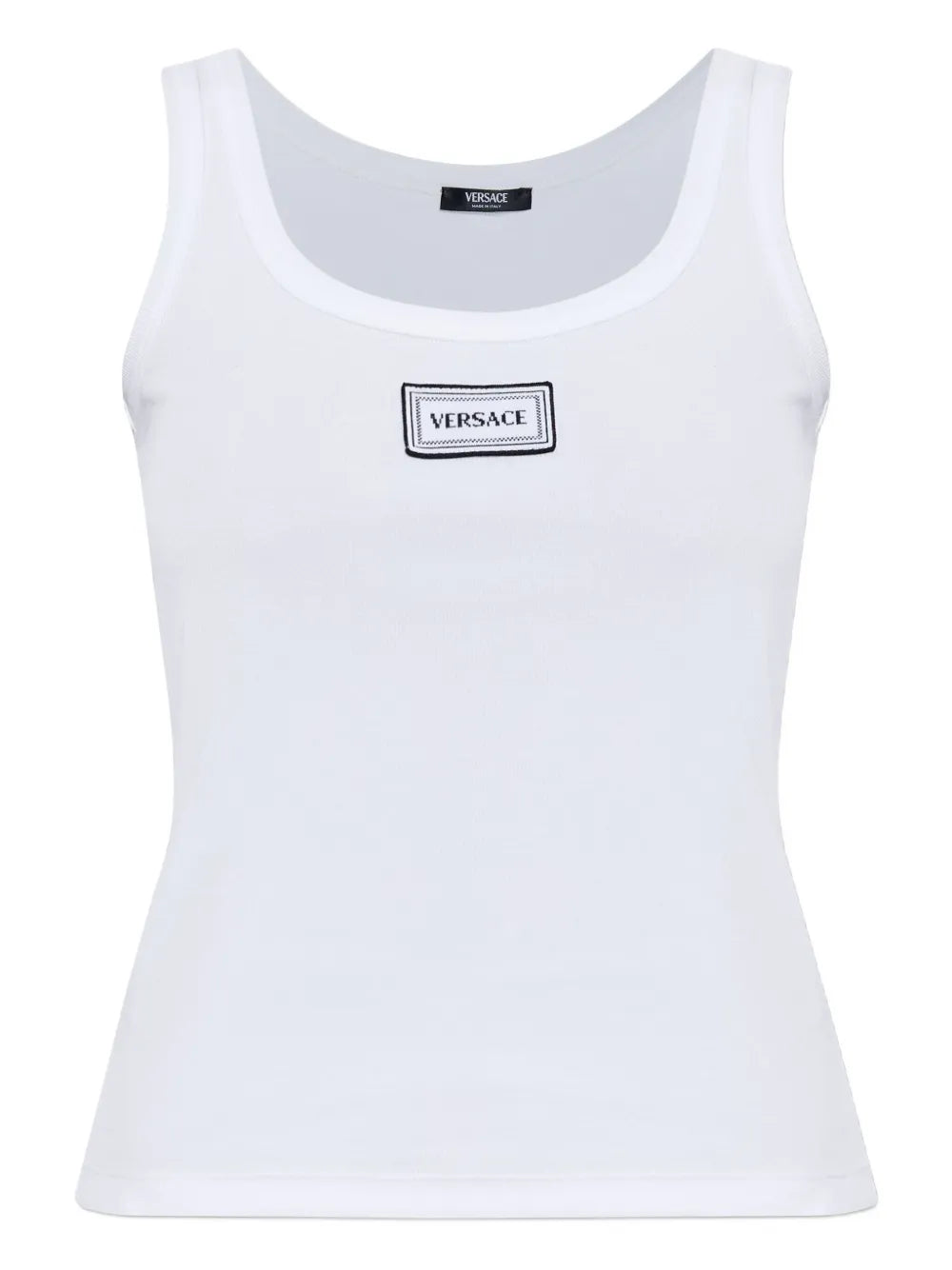 Tank top with logo patch