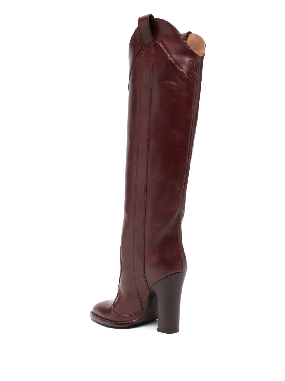 Spitze Stiefel mit Blockabsatz 105mm