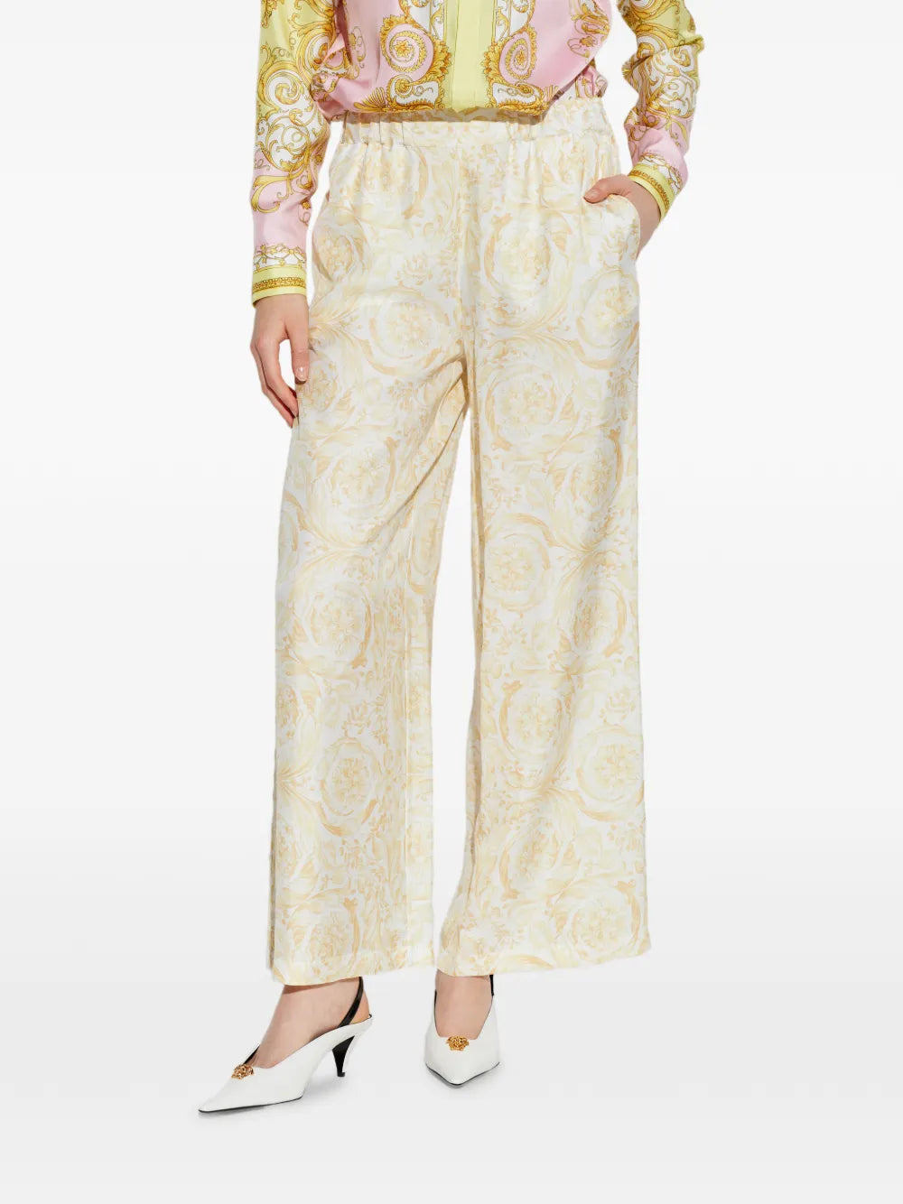 Pants with Floral Pattern