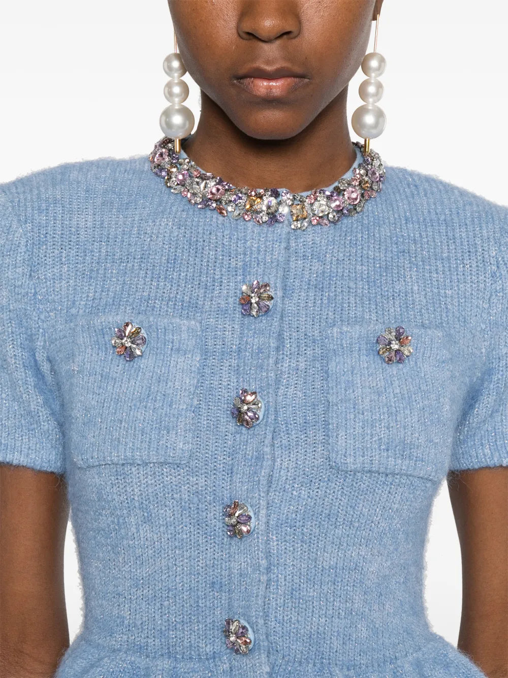 Midikleid mit Peplum-Taille