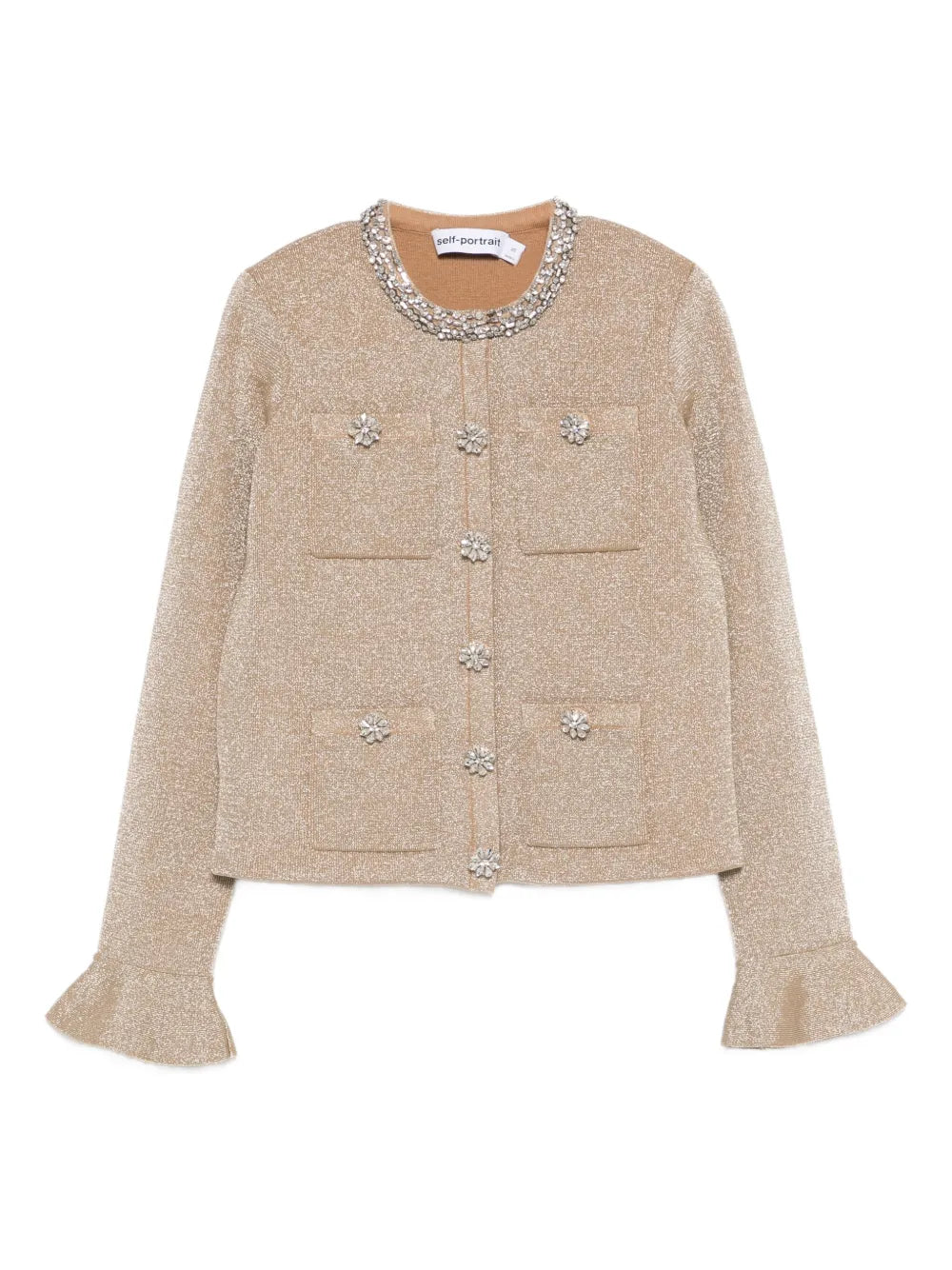 Jacket with crystal decoration