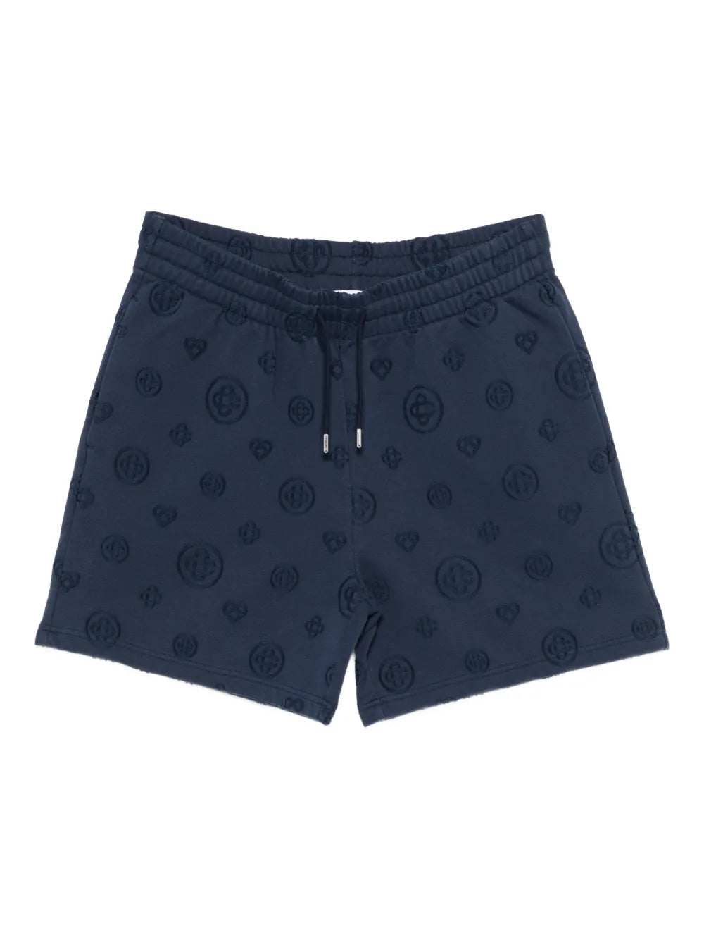 Shorts mit Monogramm-Applikation