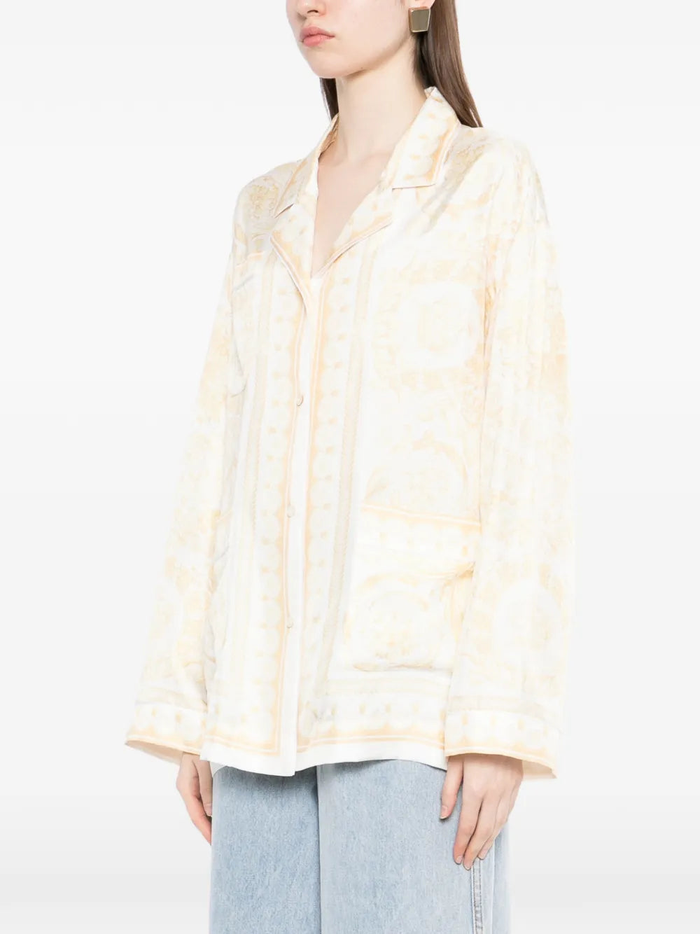 Gemusterte Bluse