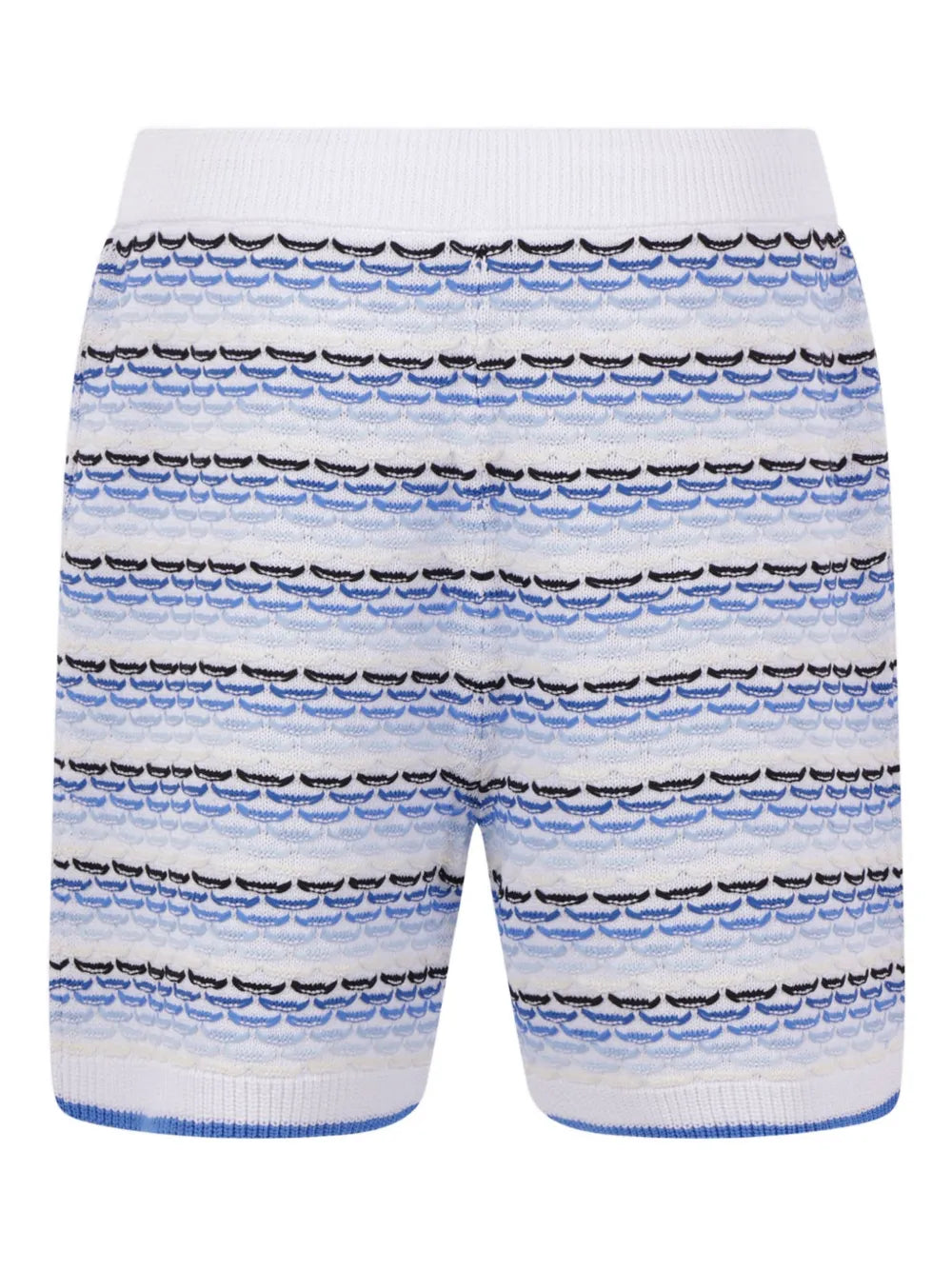 Striped shorts with diamond logo