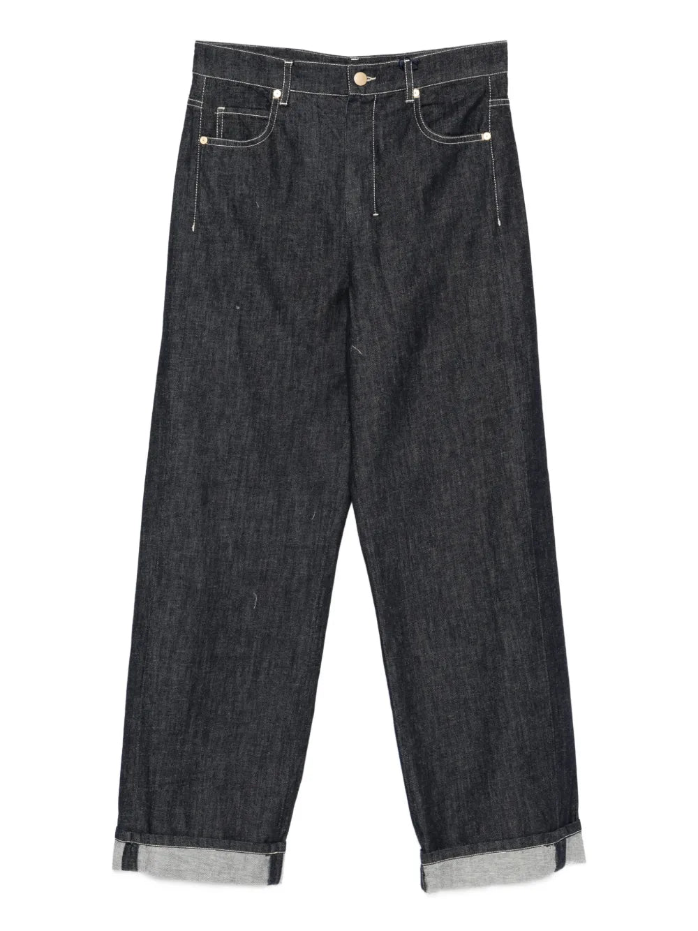 Jeans with decorative stitching