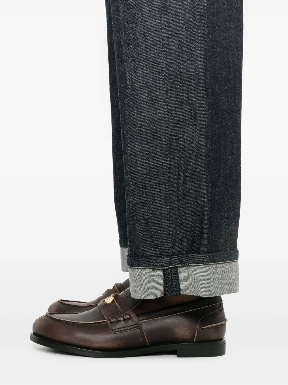 Jeans with decorative stitching