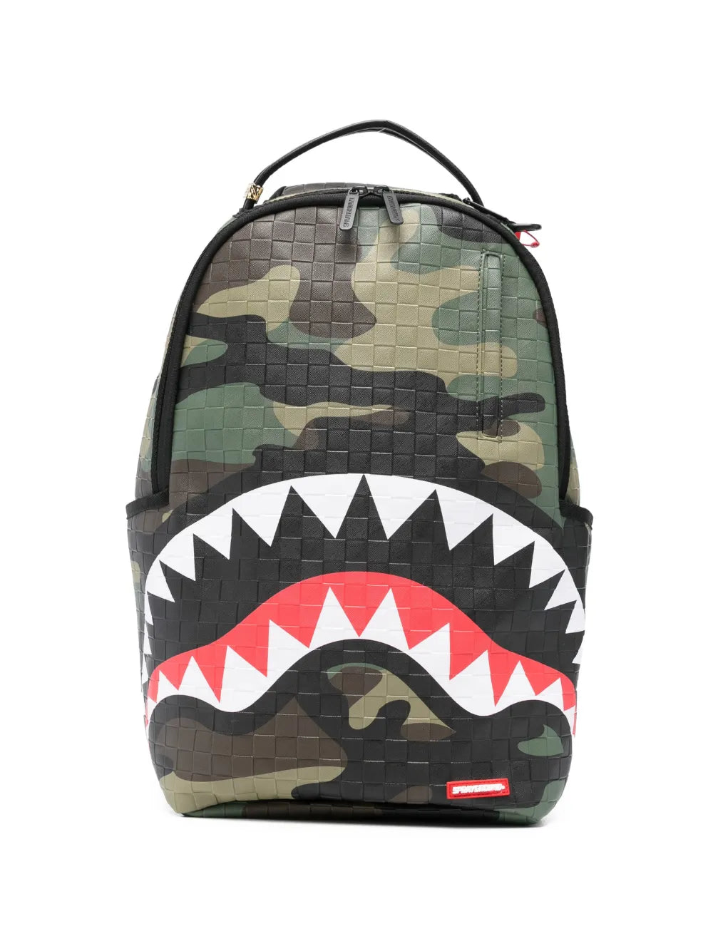 Backpack with shark mouth design