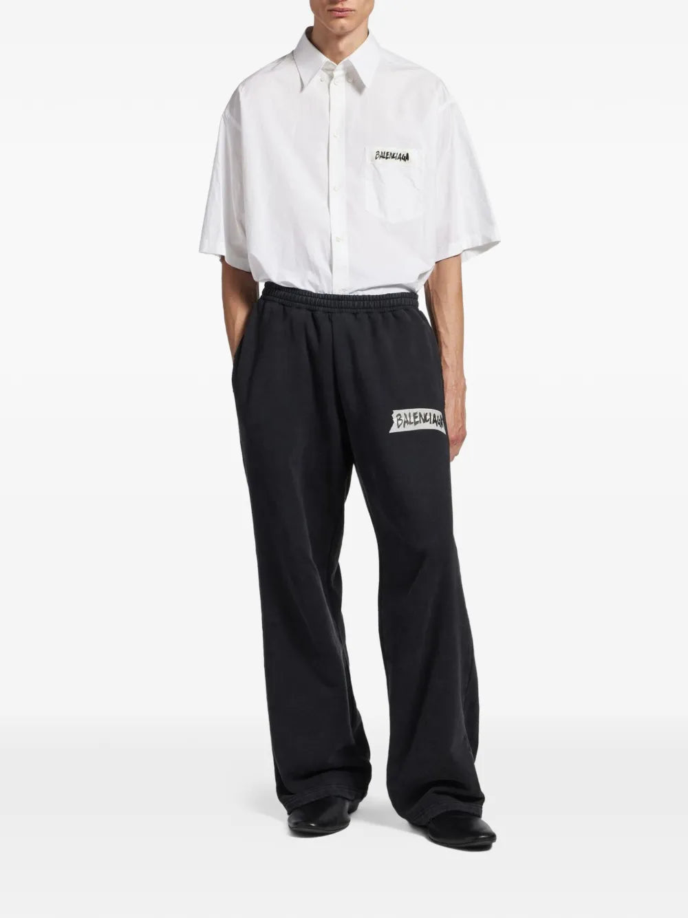 Large Fit Herren Kurzarmhemd