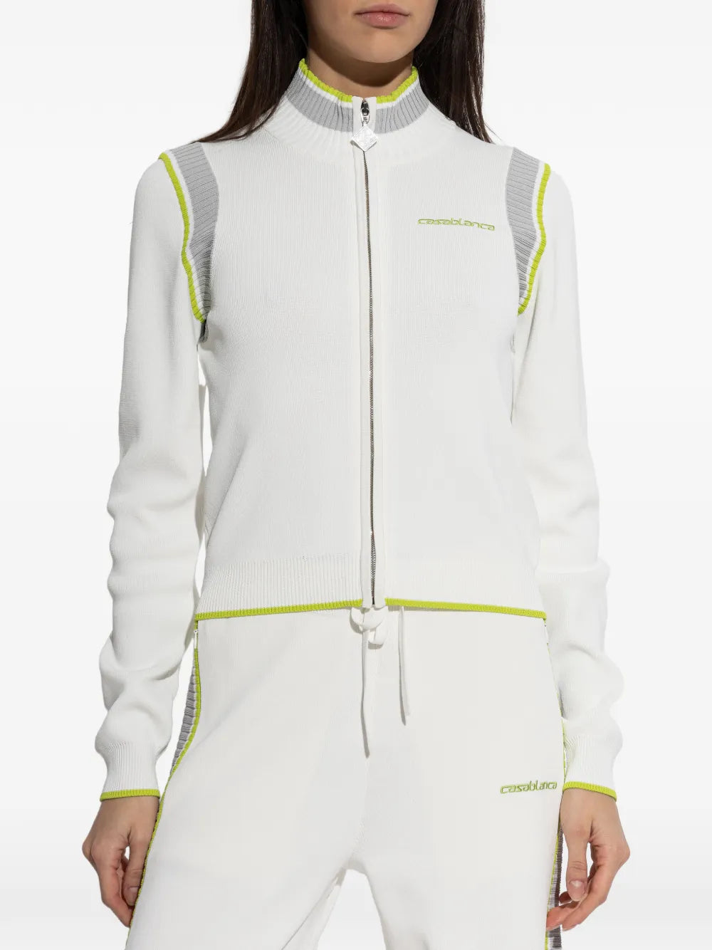Cardigan with zipper