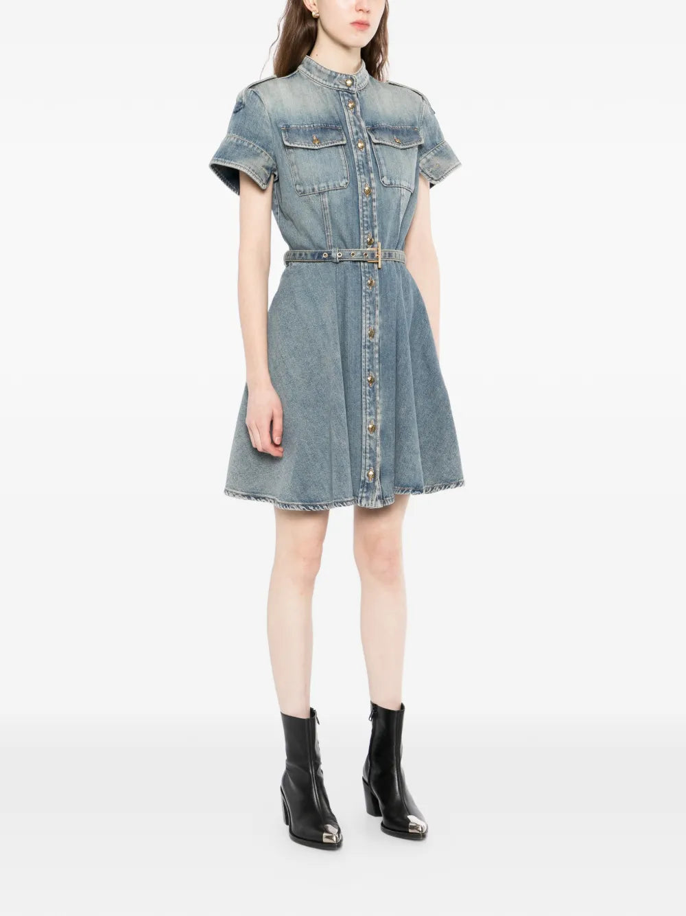 Classic denim mini dress