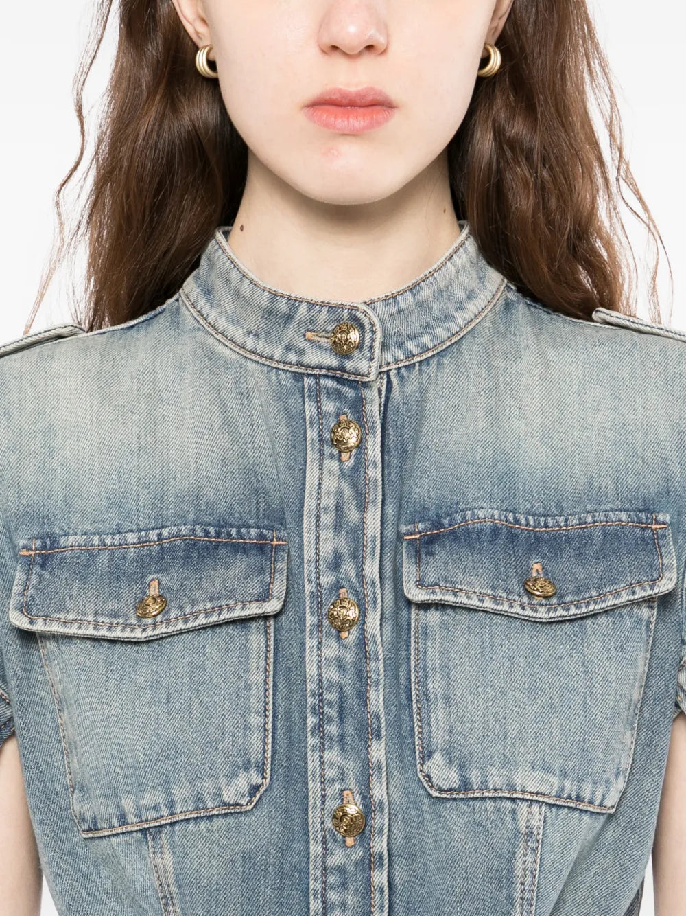 Classic denim mini dress