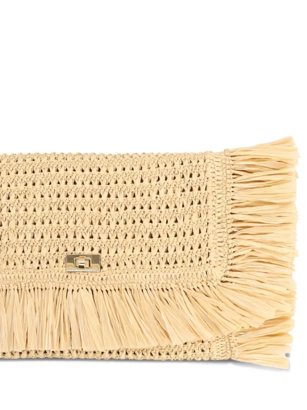 Oversized Clutch in Raffia