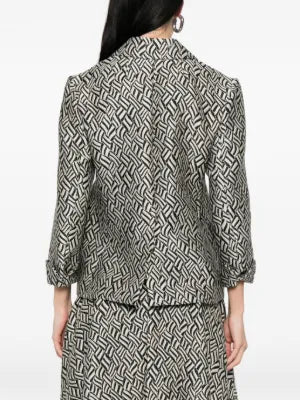Lira Blazer with Jacquard Pattern