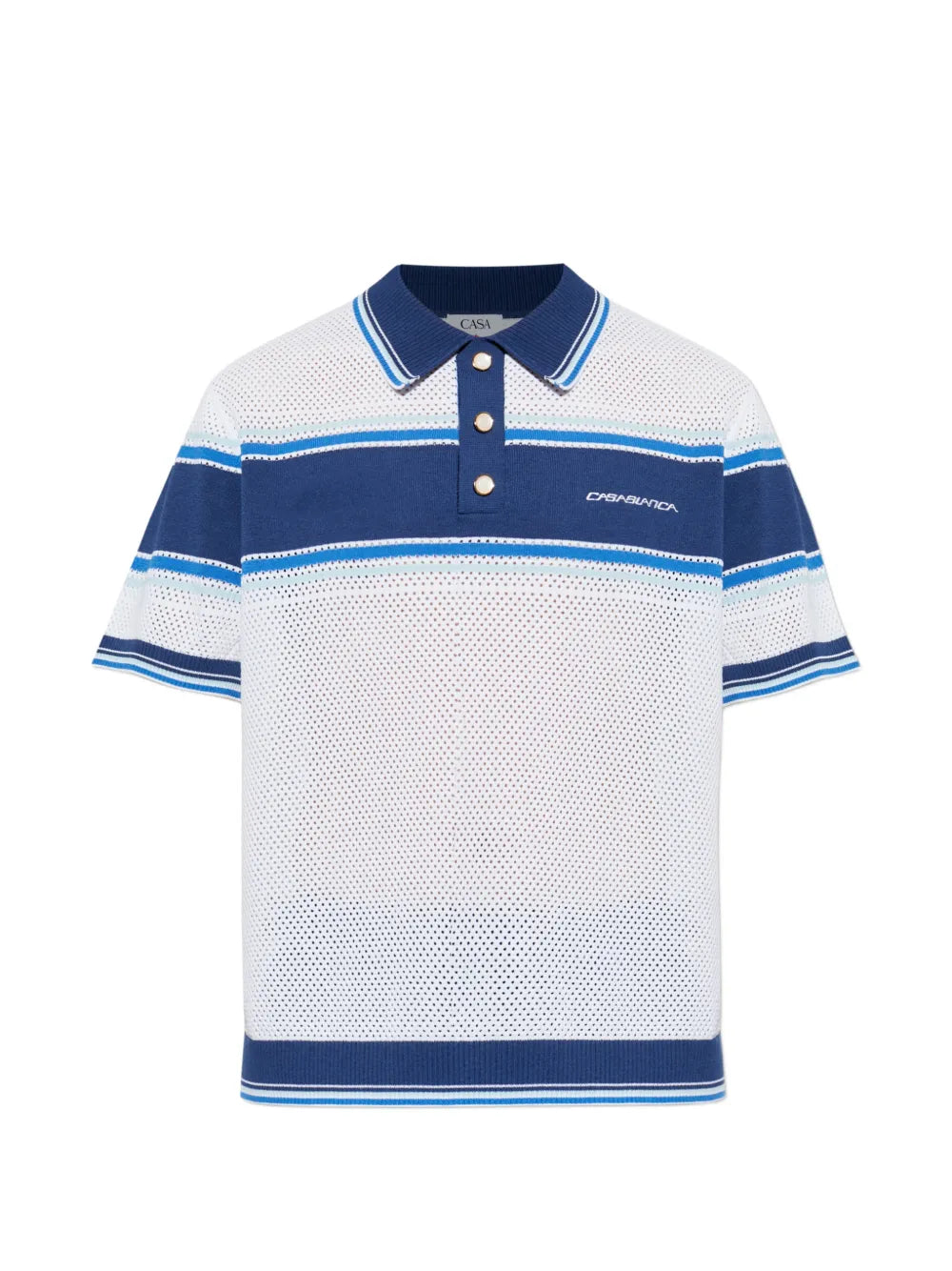 Poloshirt mit Lochmuster
