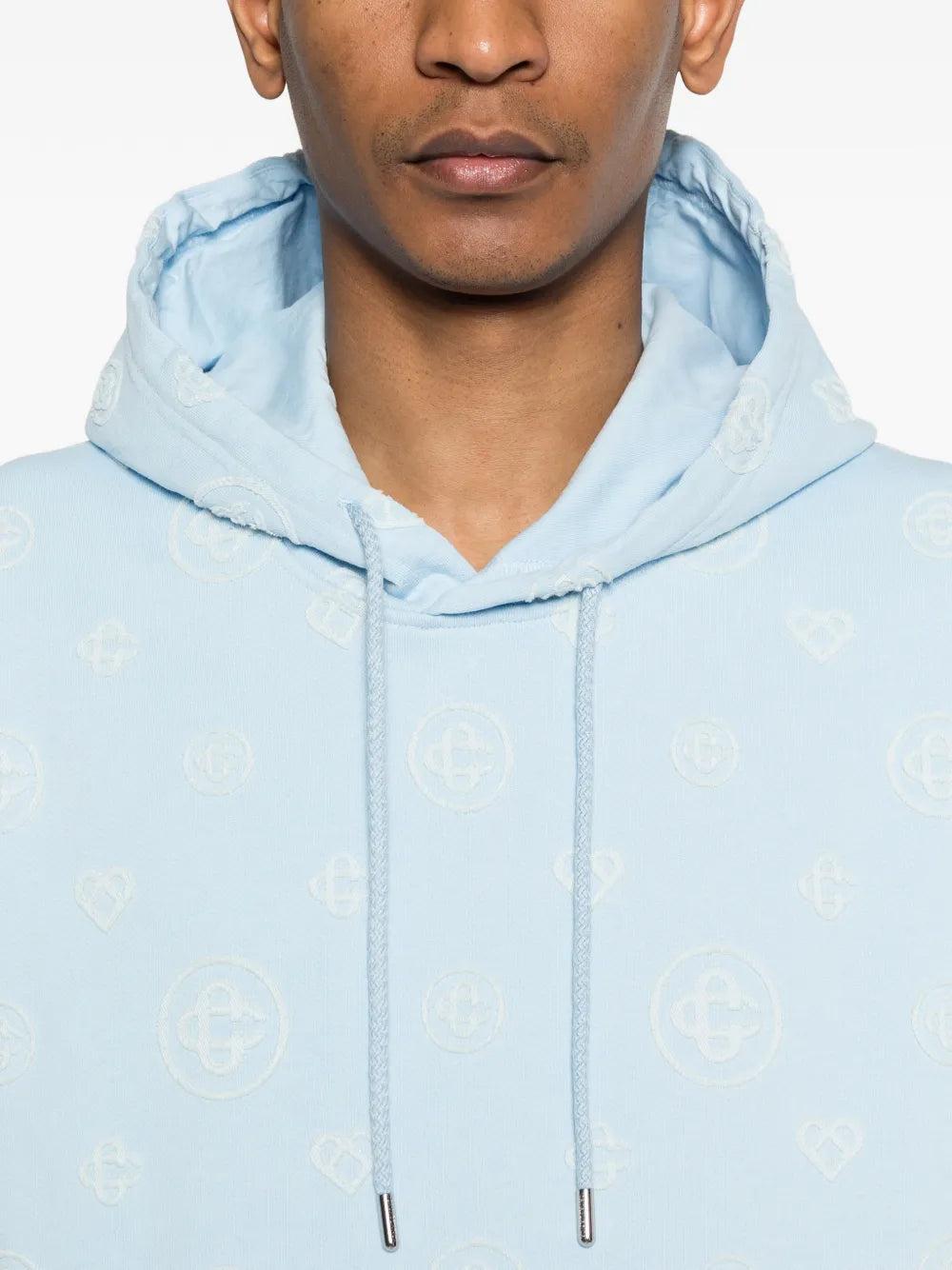 Hoodie with Monogram Patch