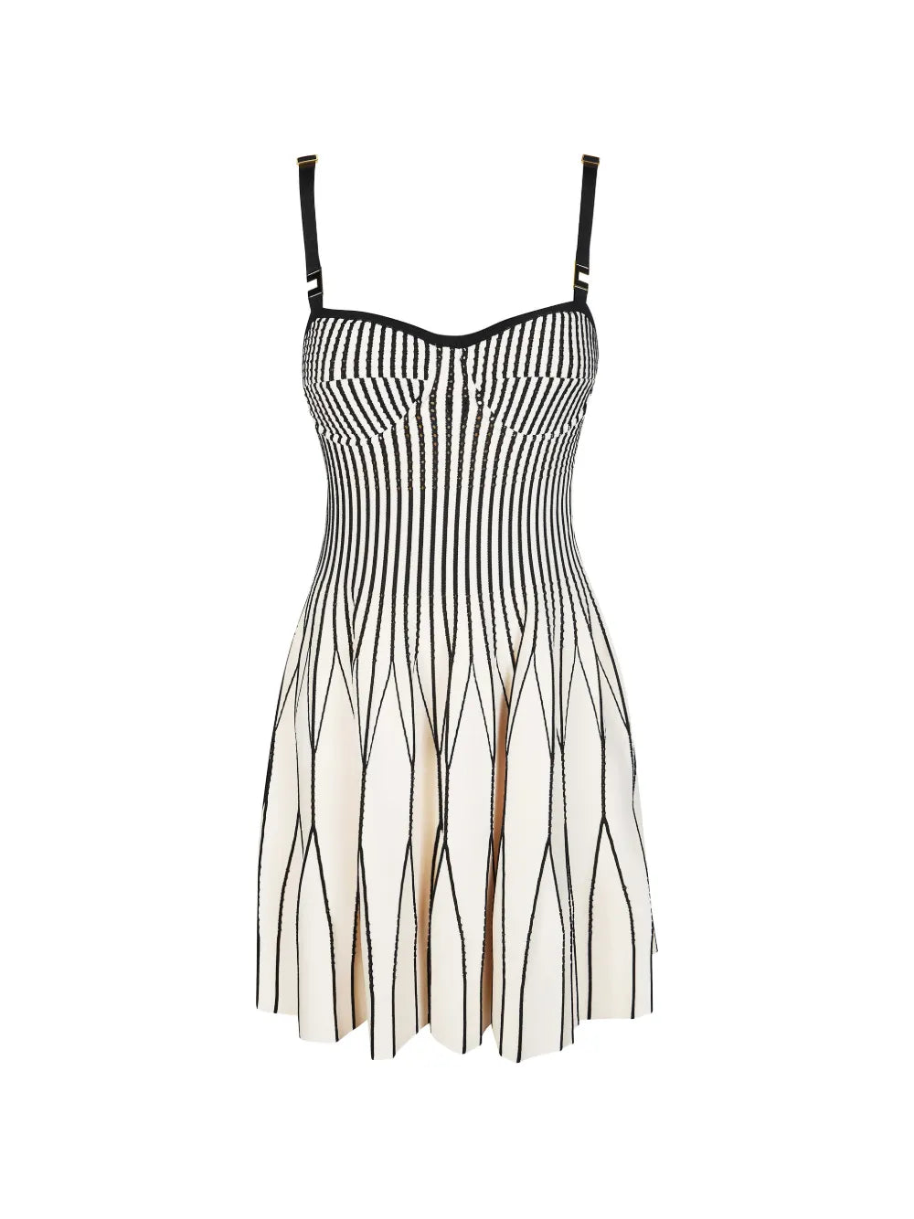 Striped midi dress