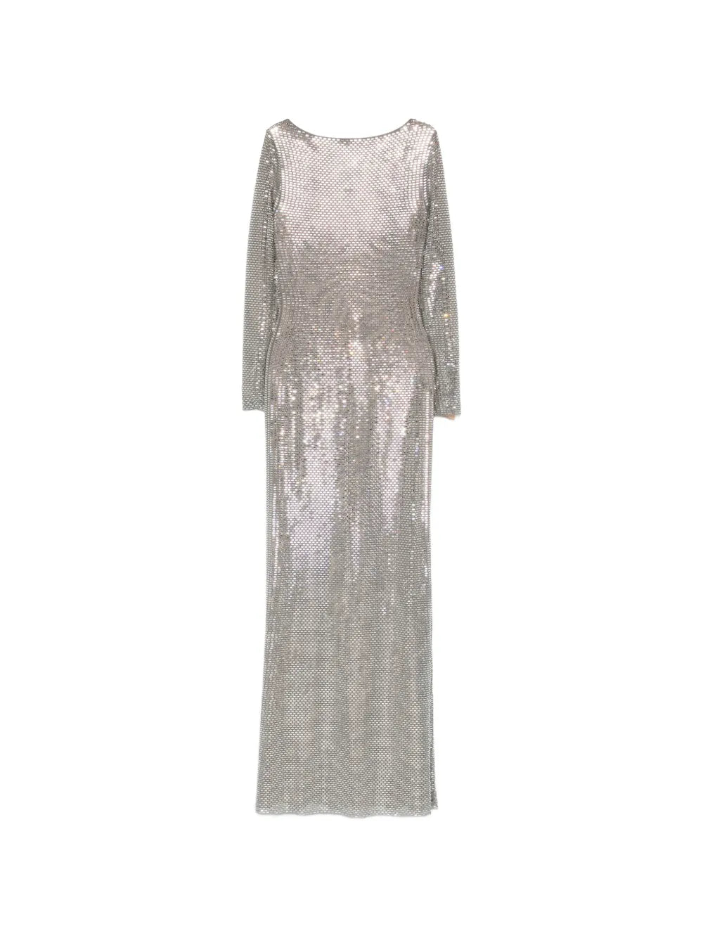 Embellished Maxi Dress with Long Sleeves