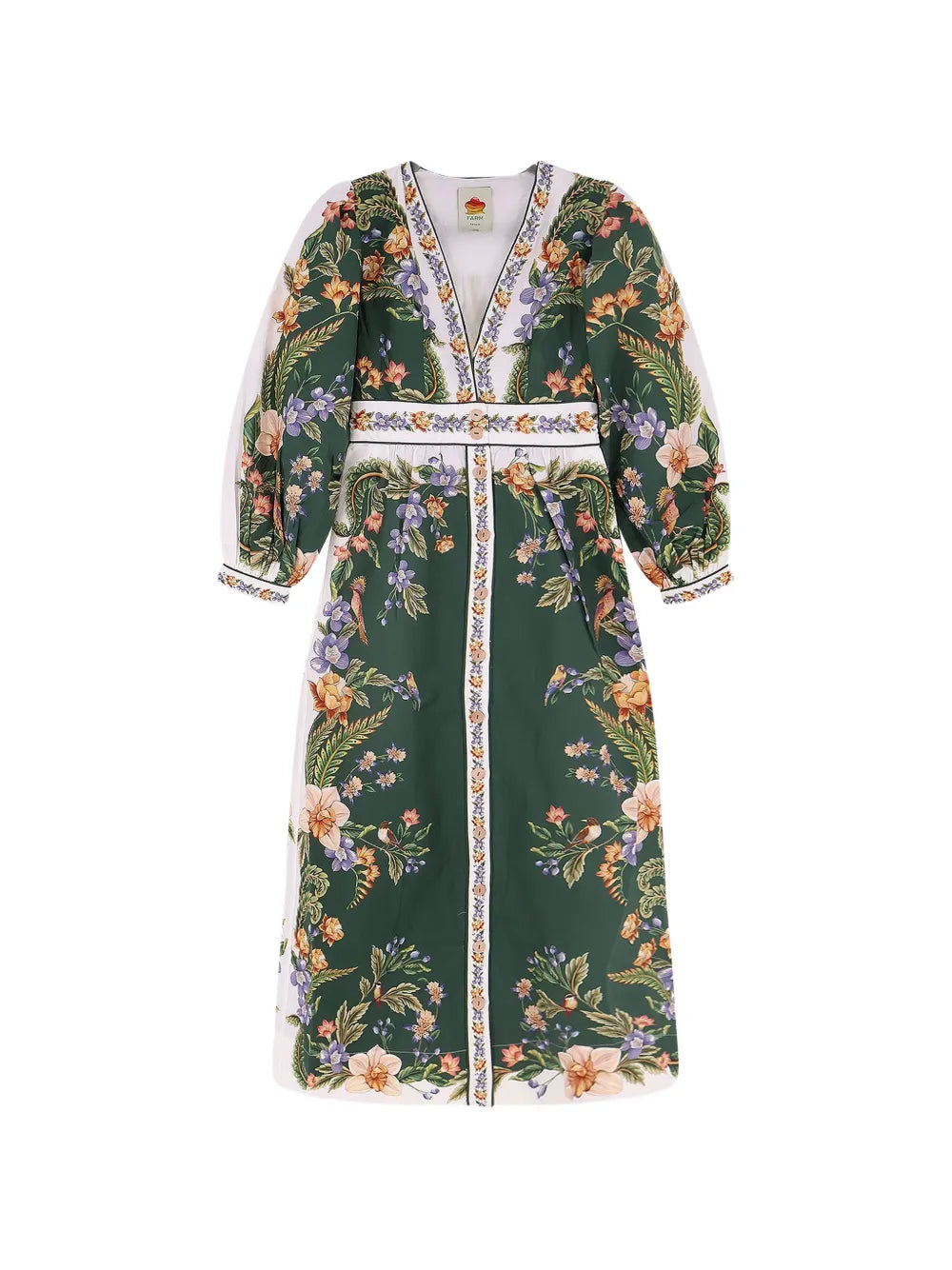 Dress with V-neckline